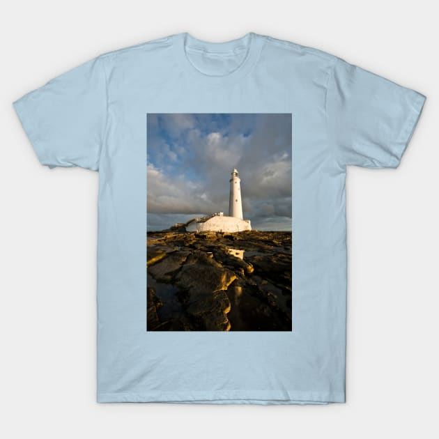 St Mary's Island reflected T-Shirt by Violaman